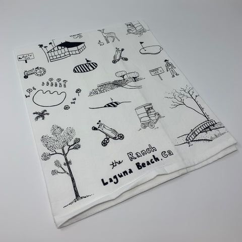 RLB Kitchen Towel by Backward Prints